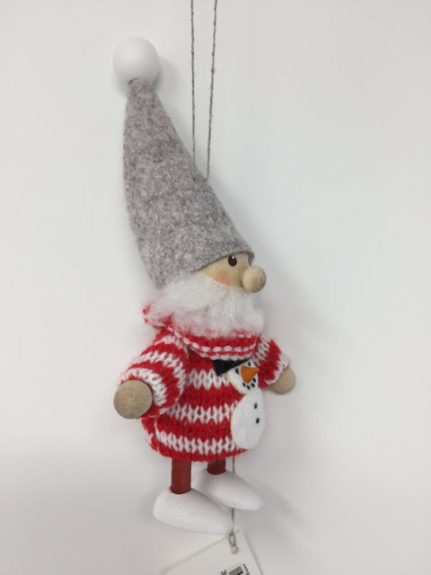 Elf Ornament with Snowman Sweater