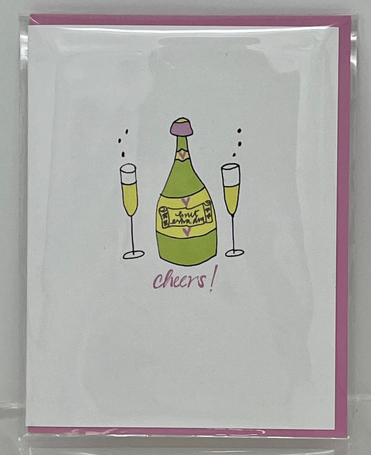 Cheers Wedding Card