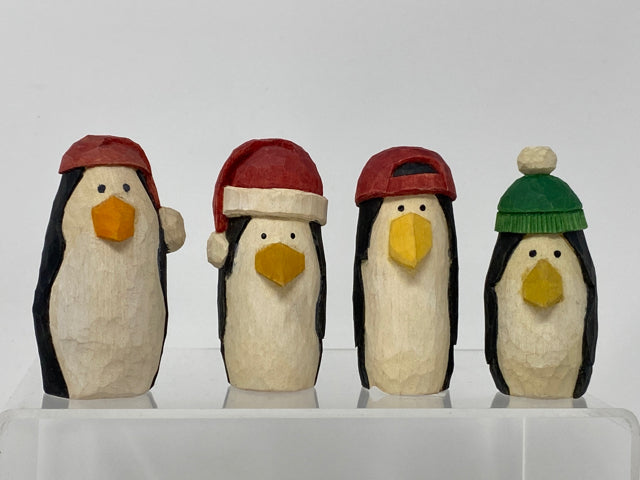 Penguin Wood Carving