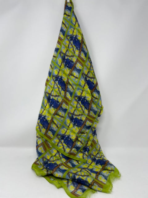 Blue Bird Modal and Silk Scarf