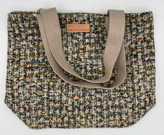 Multi Color Woven Tote Bag