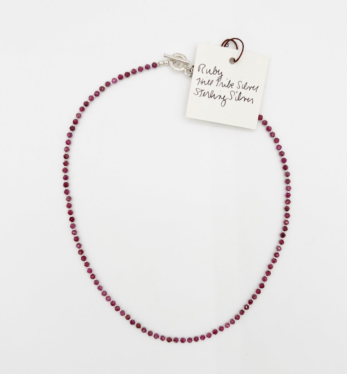 Ruby Hill Tribe and Sterling Silver Necklace