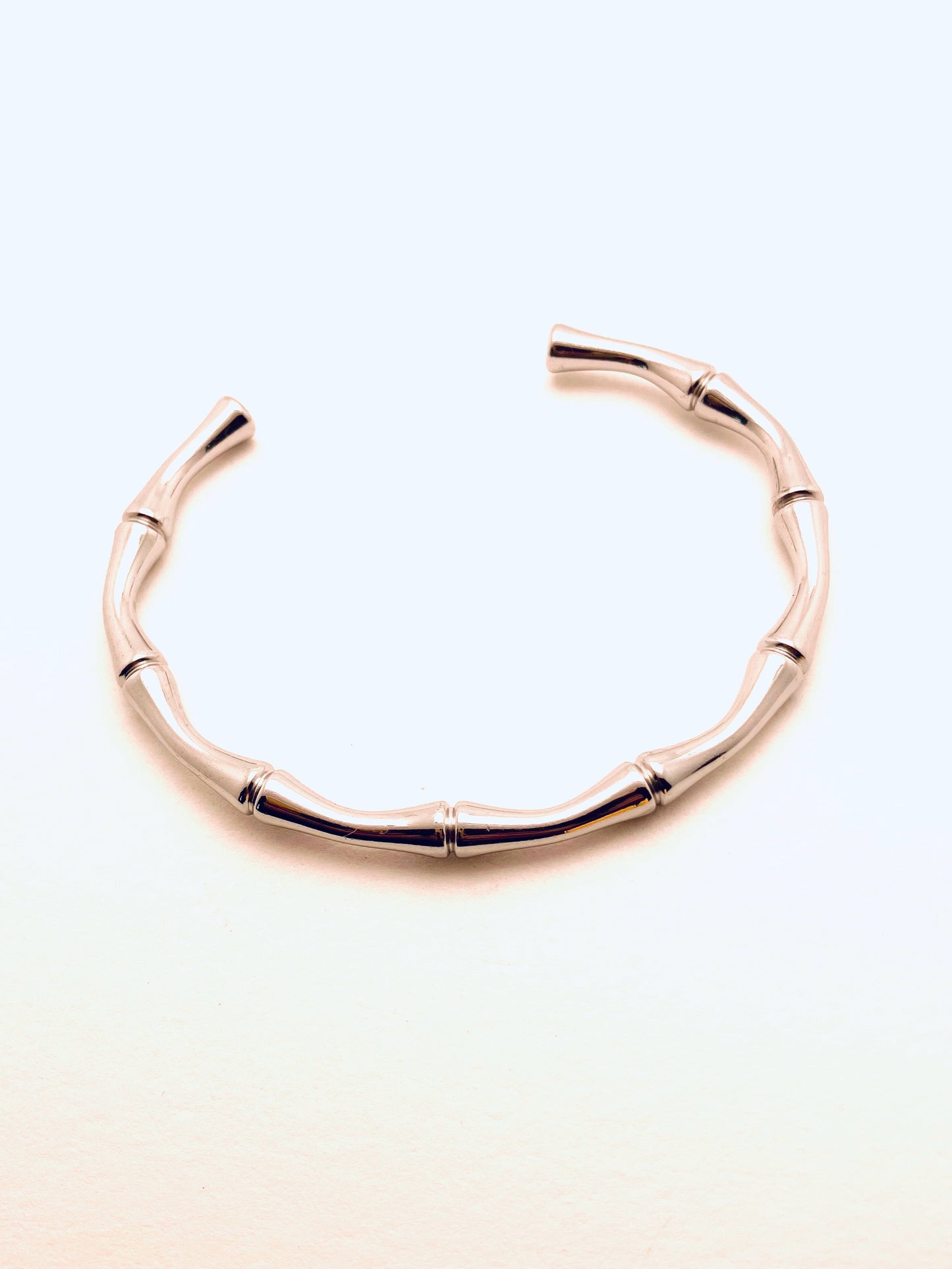 Bamboo Silver Cuff