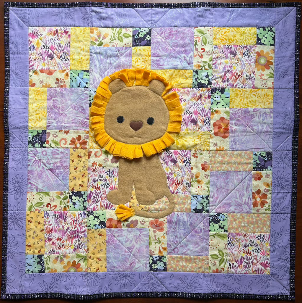 Baby Quilt with Lion