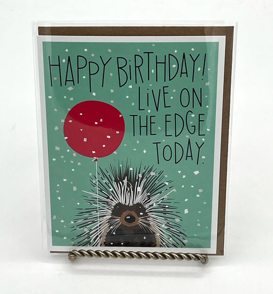 Porcupine Birthday Card