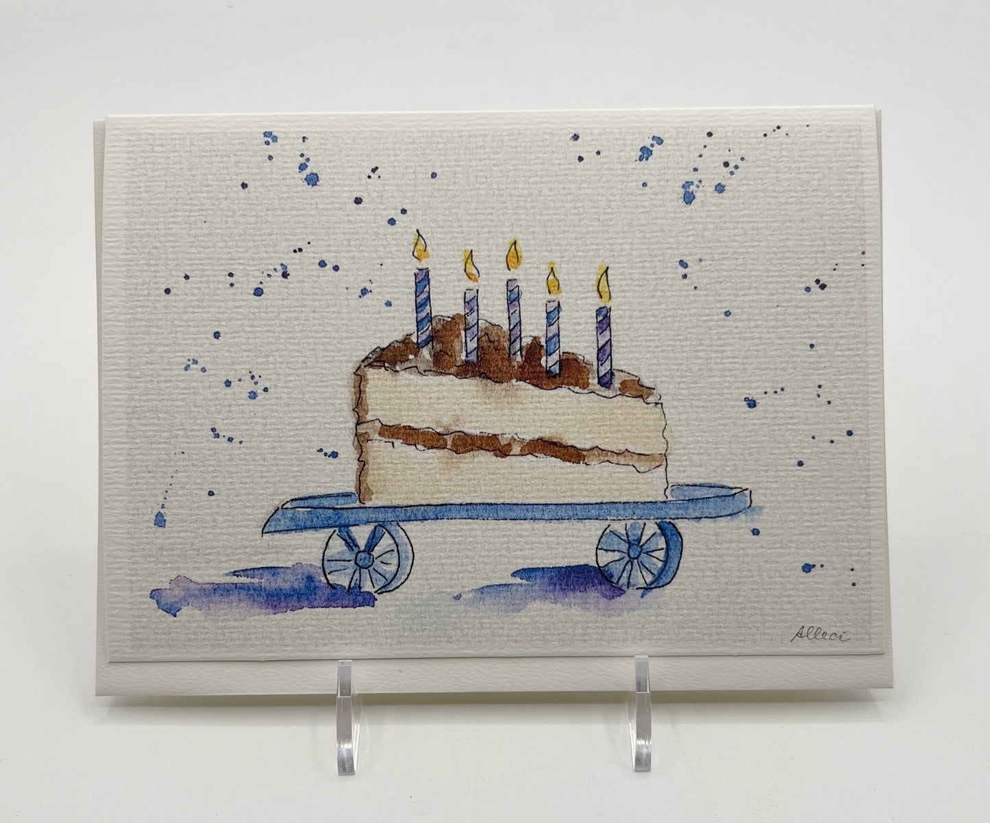 Cake On Wheels Birthday Card