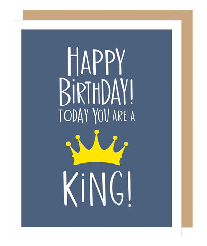 King Birthday Card