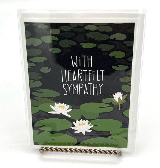 Lily Pad Sympathy Card