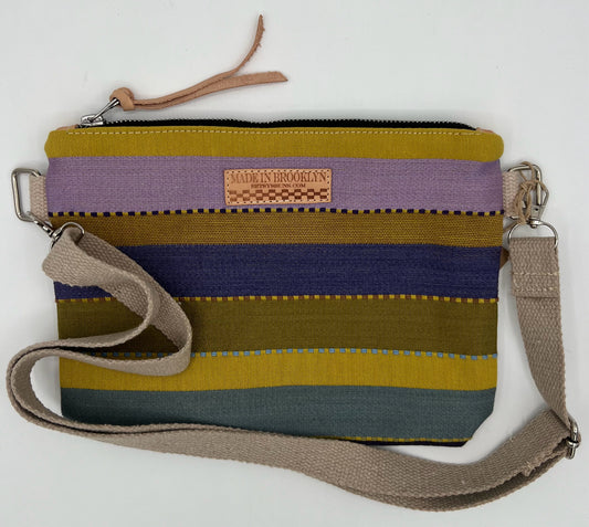 Multi Colored Striped Crossbody Bag