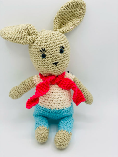 Long-legged Bunny with Scarf