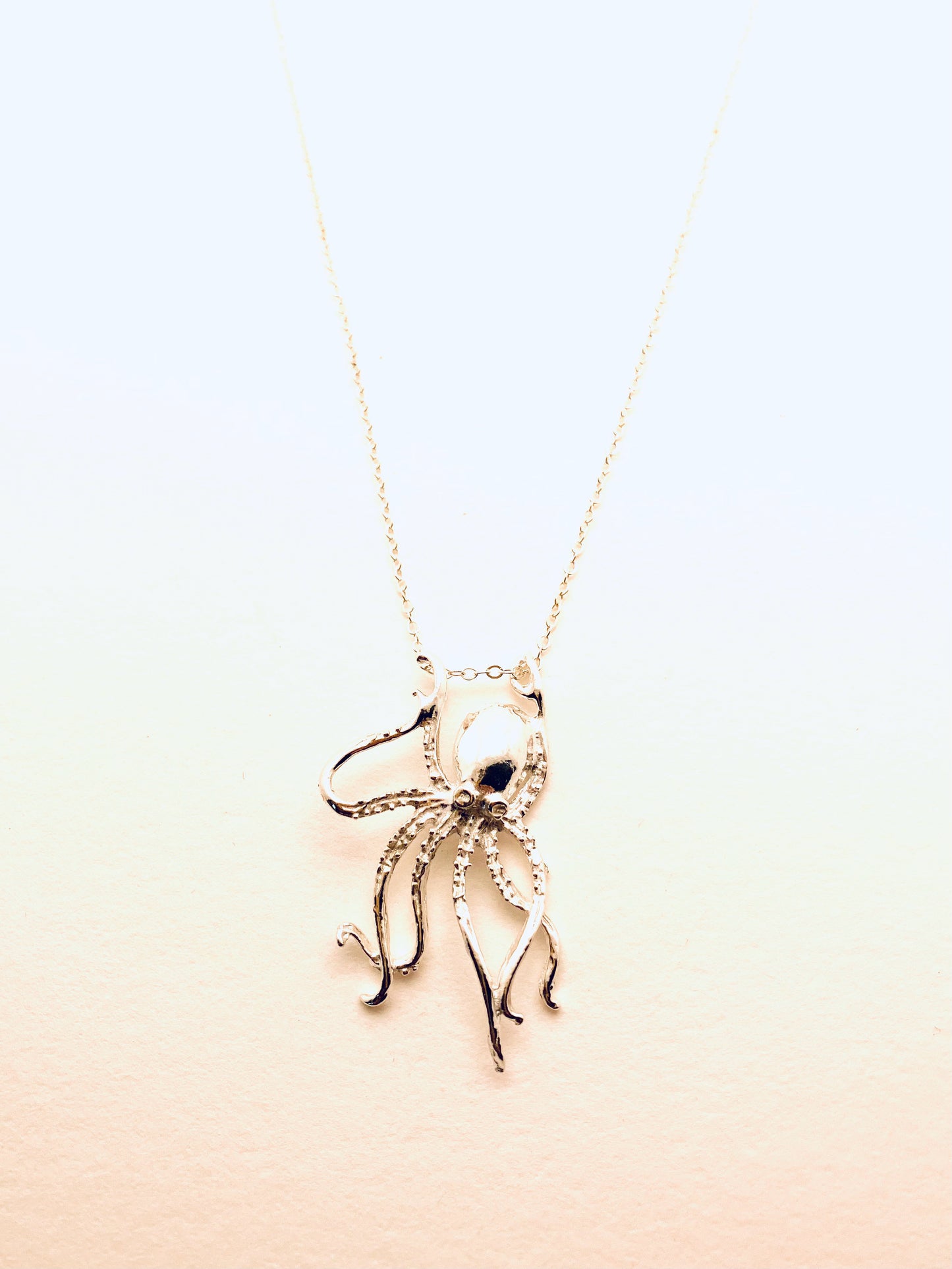 Sterling Silver Octopus Necklace