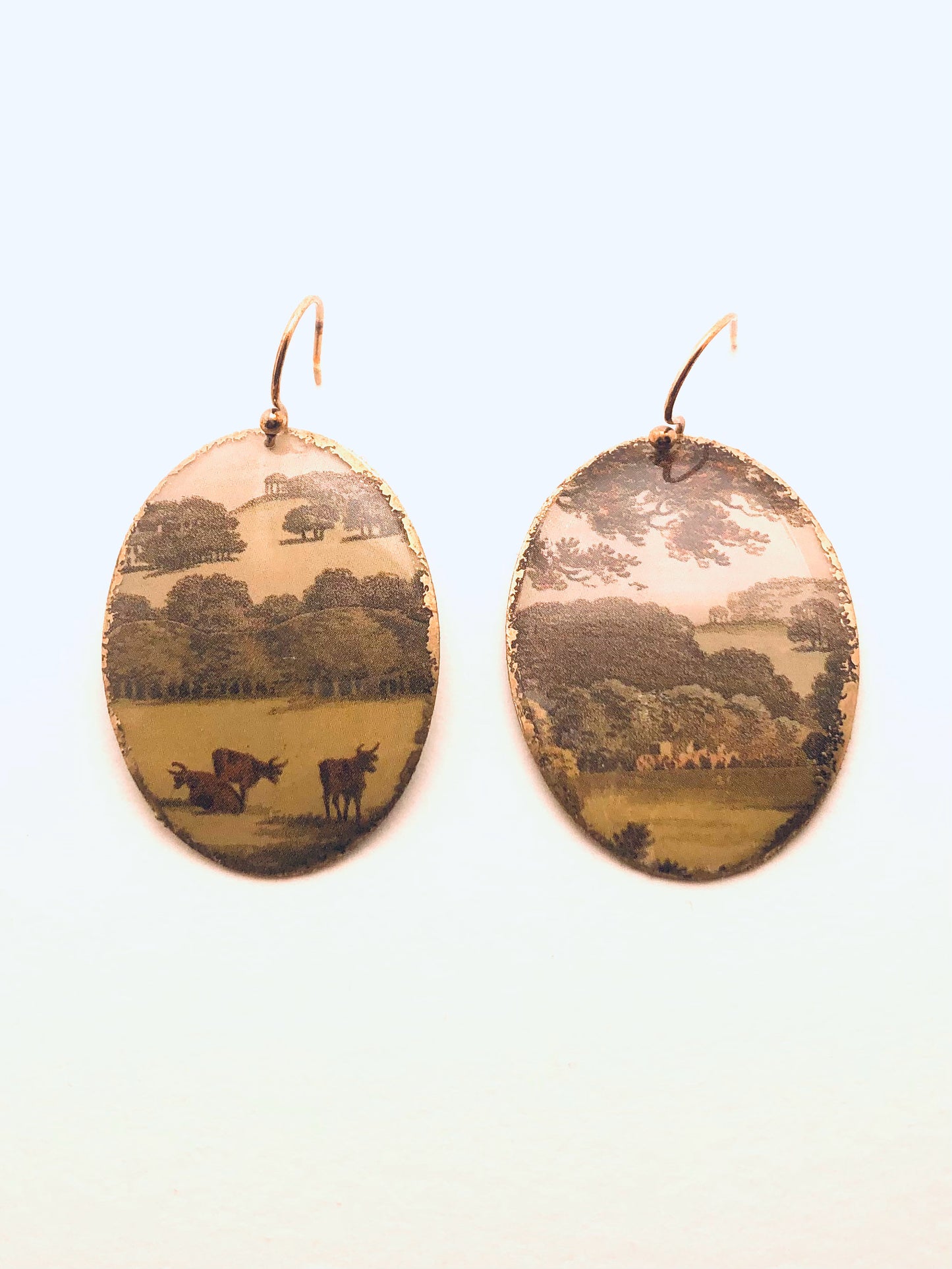 Cameo Dangles, Bronze