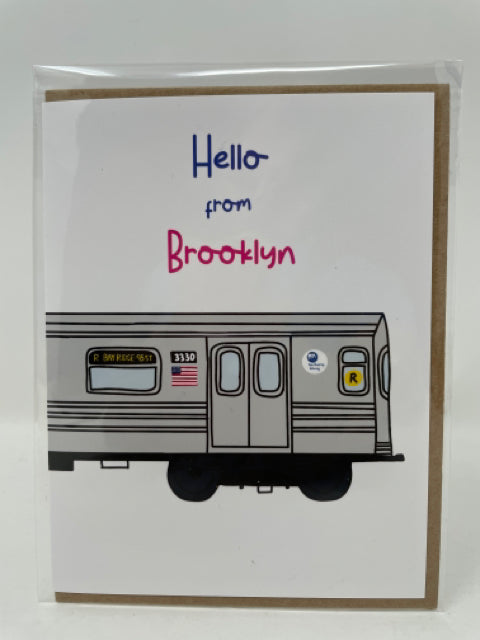 Hello From Brooklyn R Train Card