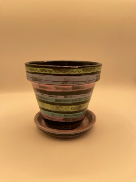 Glazed Ceramic Flowerpot