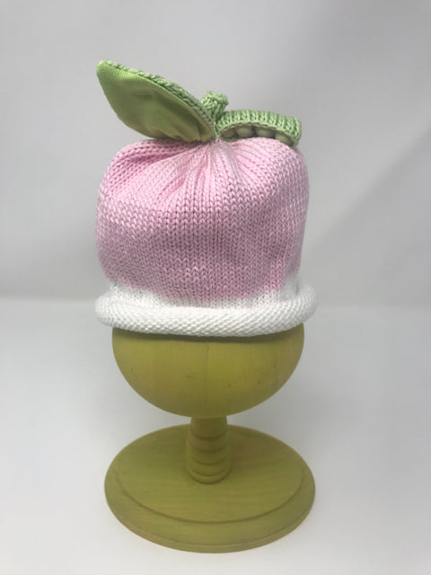 0-3 M Light Pink Cotton Knit Sweet Pea Hat