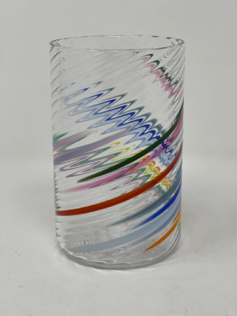 Handblown Rainbow Tumblers