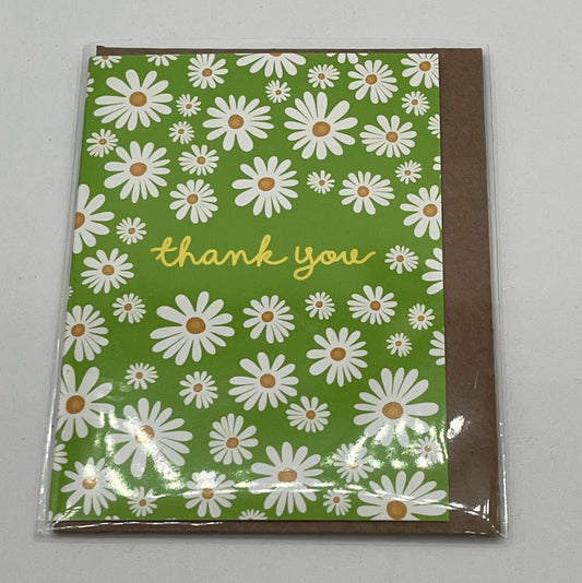 Mini White Daisies Thank You Enclosure Cards