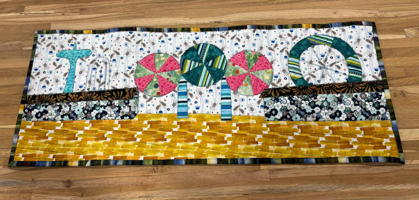 Quilted Table Runner - Coney Island