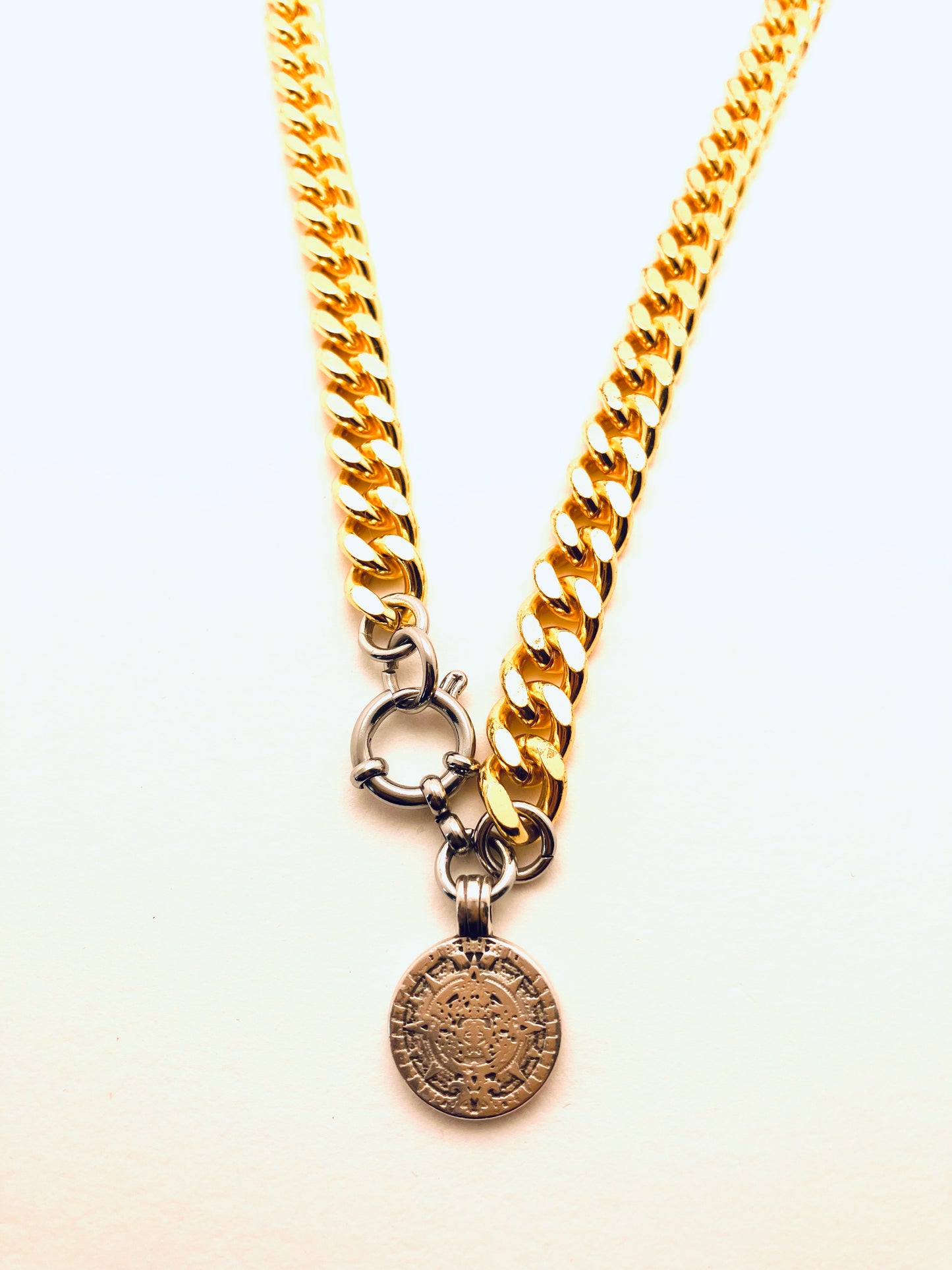 Gold Coin Chain Necklace