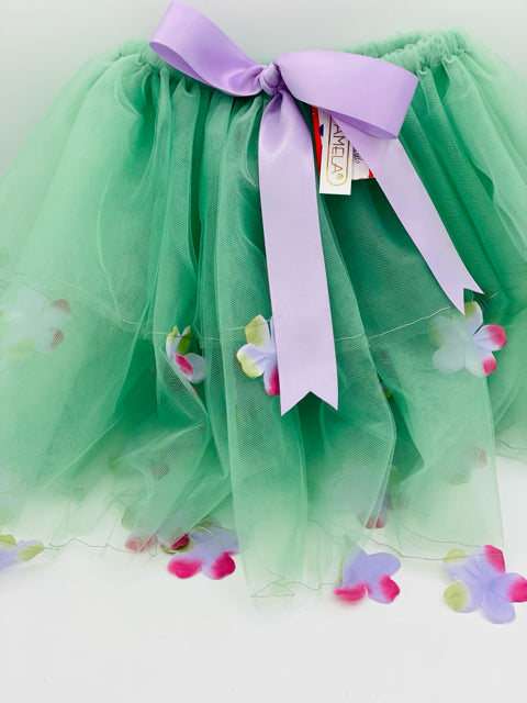 13" Pretty Petal Sage and Periwinkle Tutu