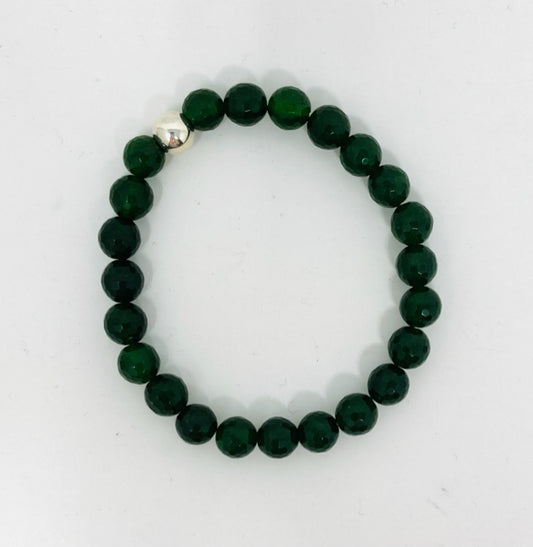 Medium Faceted Canadian Jade Bracelet