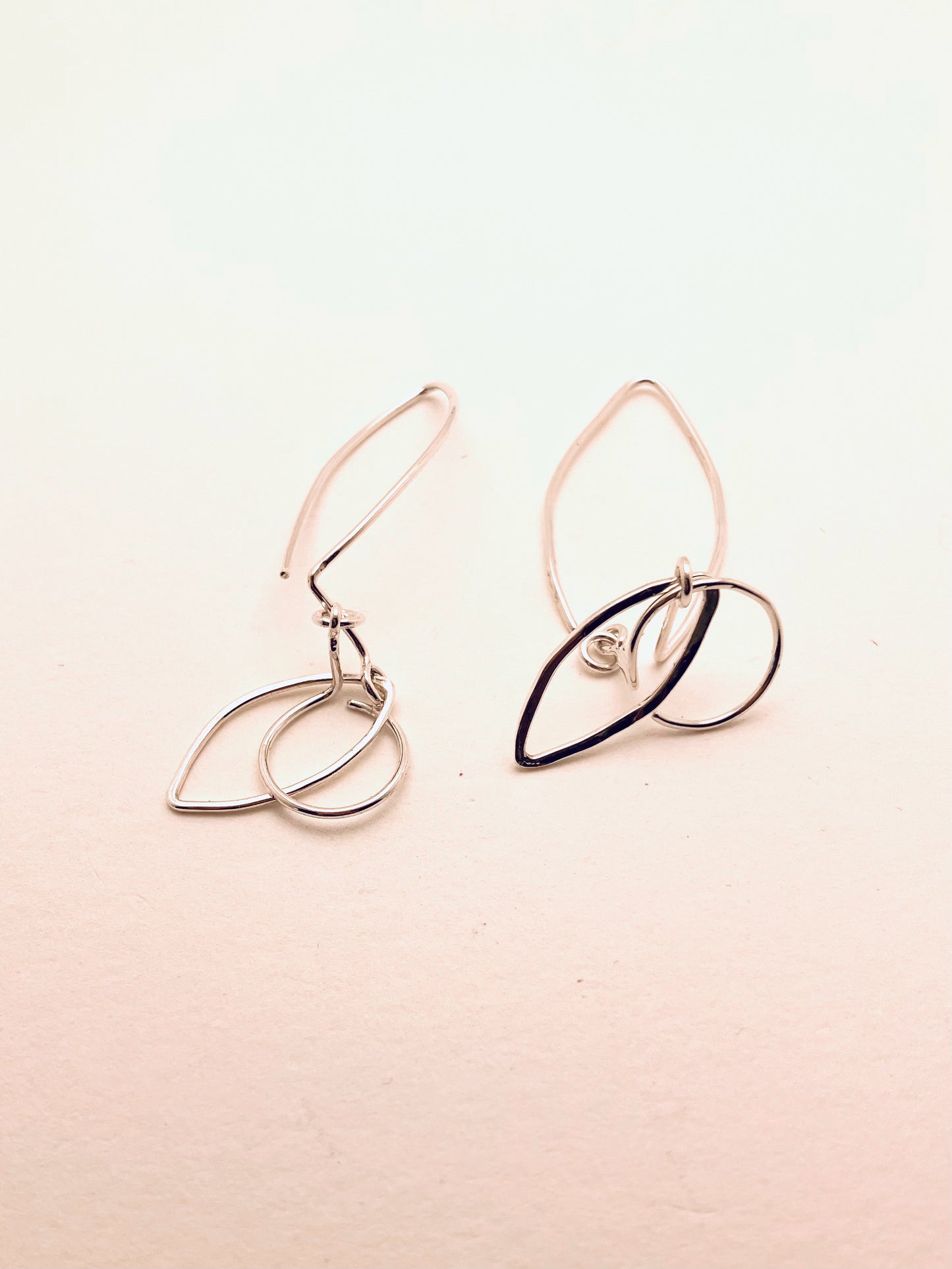 Sterling Silver Petal Earrings