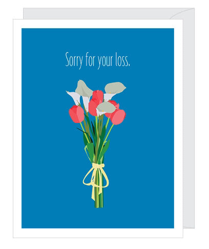 Liilies And Tulips Sympathy Card