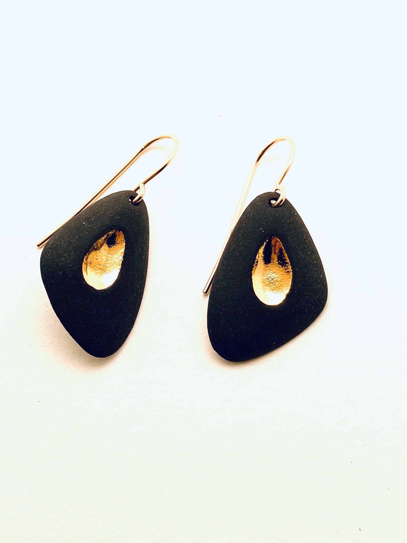 Guardian Wing Earrings, Black