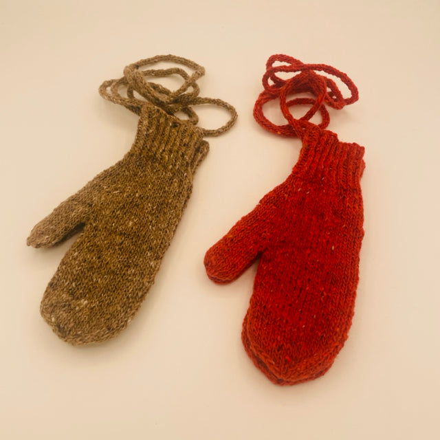 5-6 Y Wool Knitted Mittens