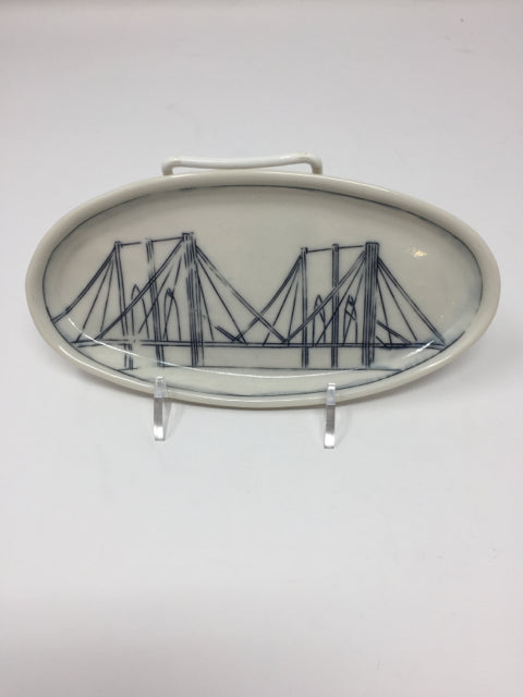 Brooklyn Bridge Small Oval Dish