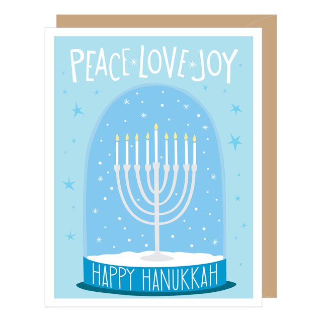 Hanukkah Snowglobe Card