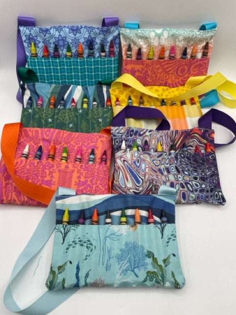 Crayon Tote With Note Pad