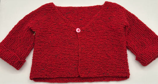 12 M Red Cashmere & Wool Sweater