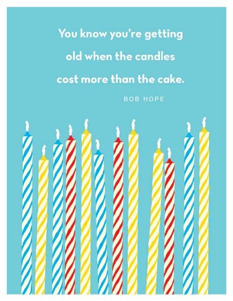 Bob Hope Quote Birthday Card