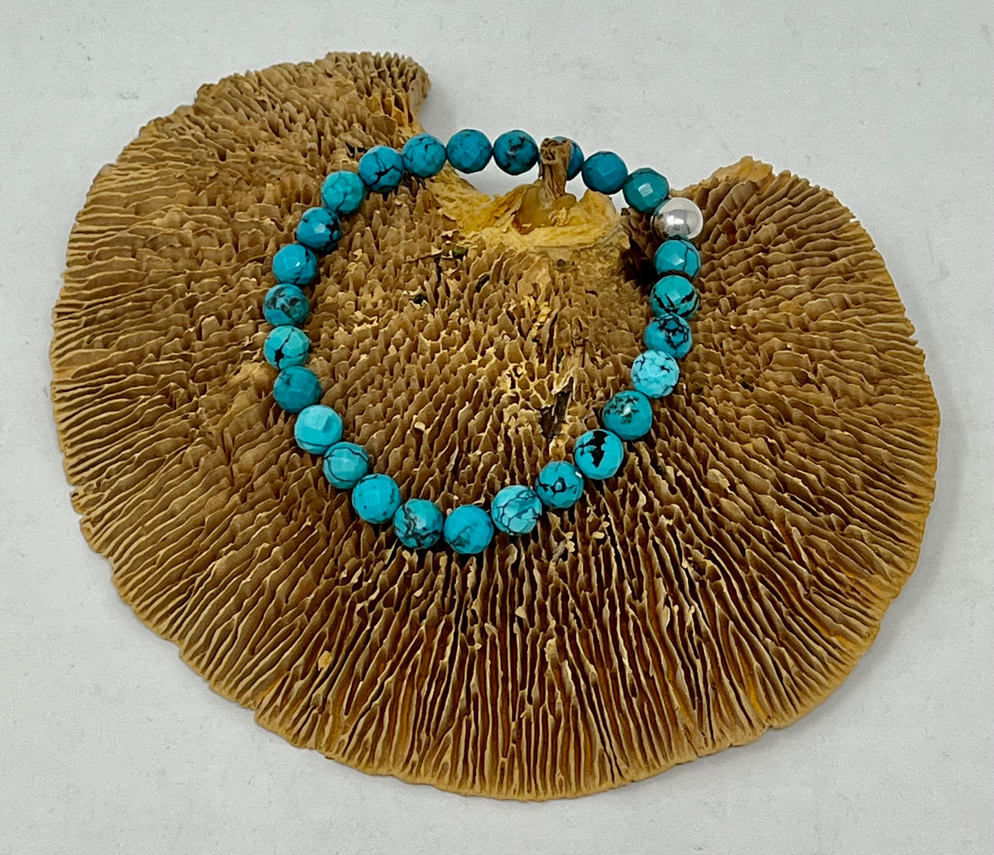 Faceted Turquoise Bracelet