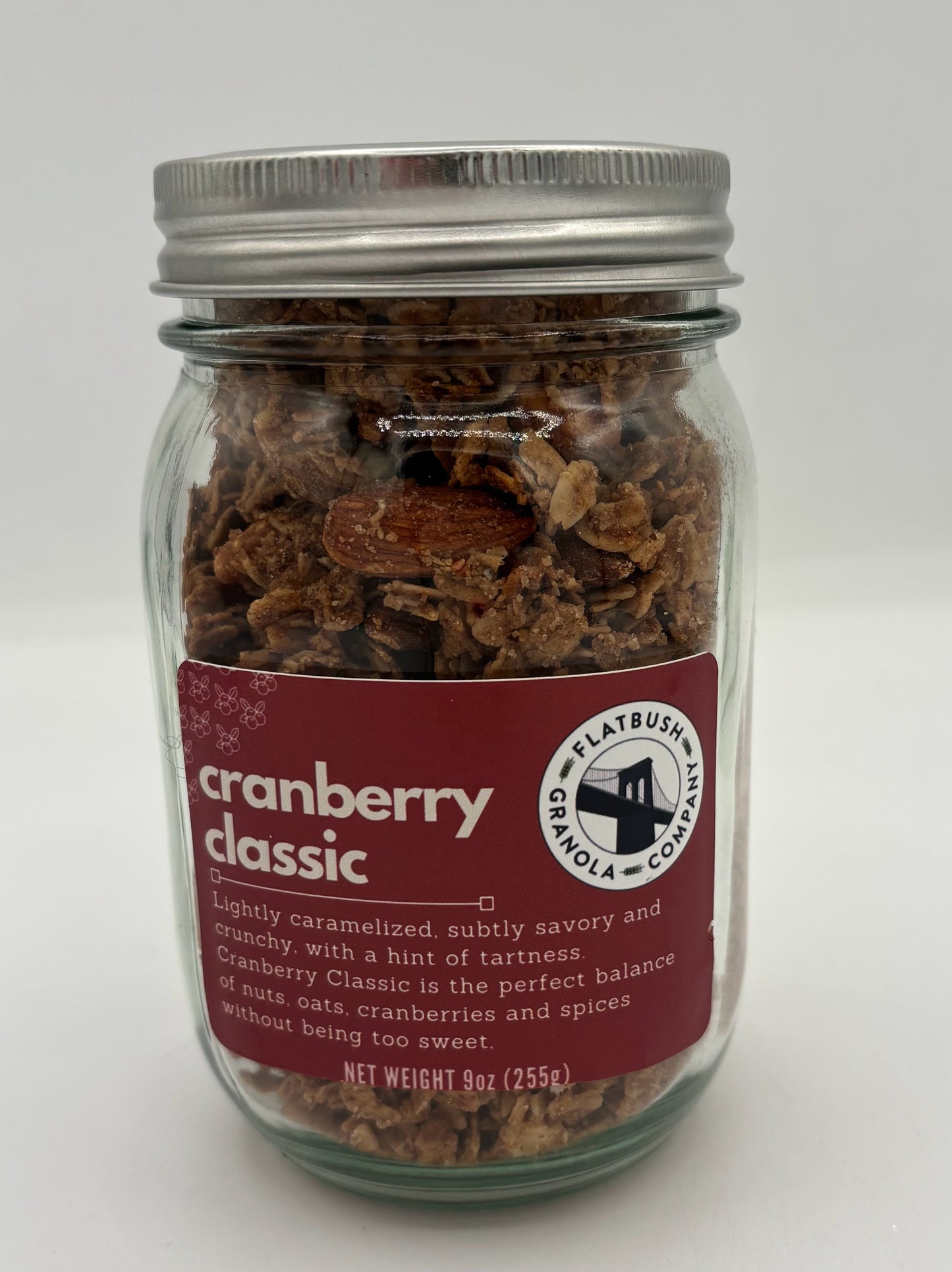 Granola Cranberry Classic in jars