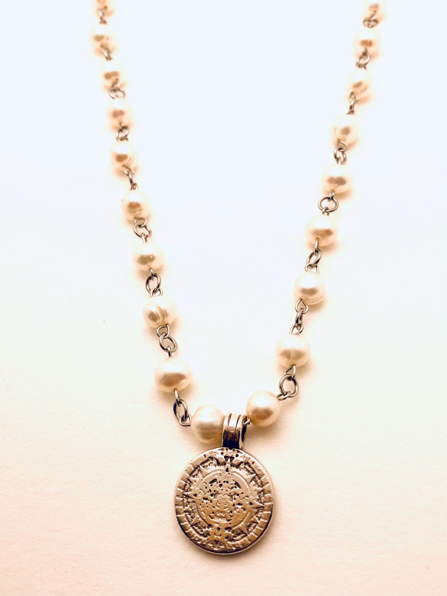 Pearl Coin Necklace