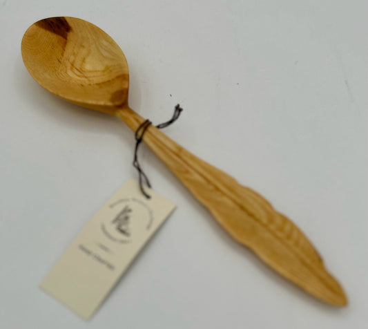 Natural Ash Wood Serving Spoon