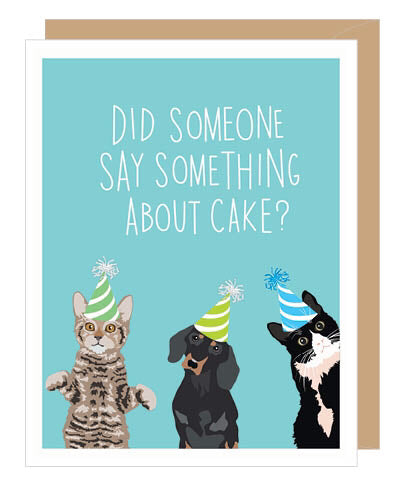 Something About Cake Birthday Card