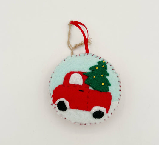 Little Red Truck Ornament