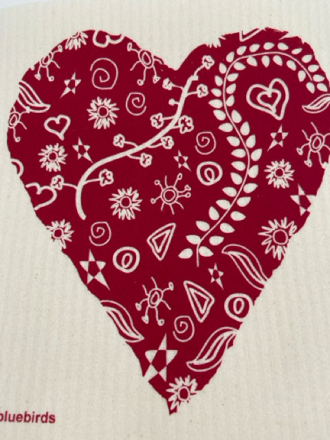 Big Heart Swedish Dishcloth