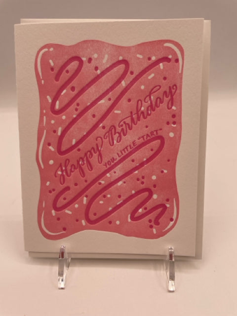 Pink Tart Birthday Card