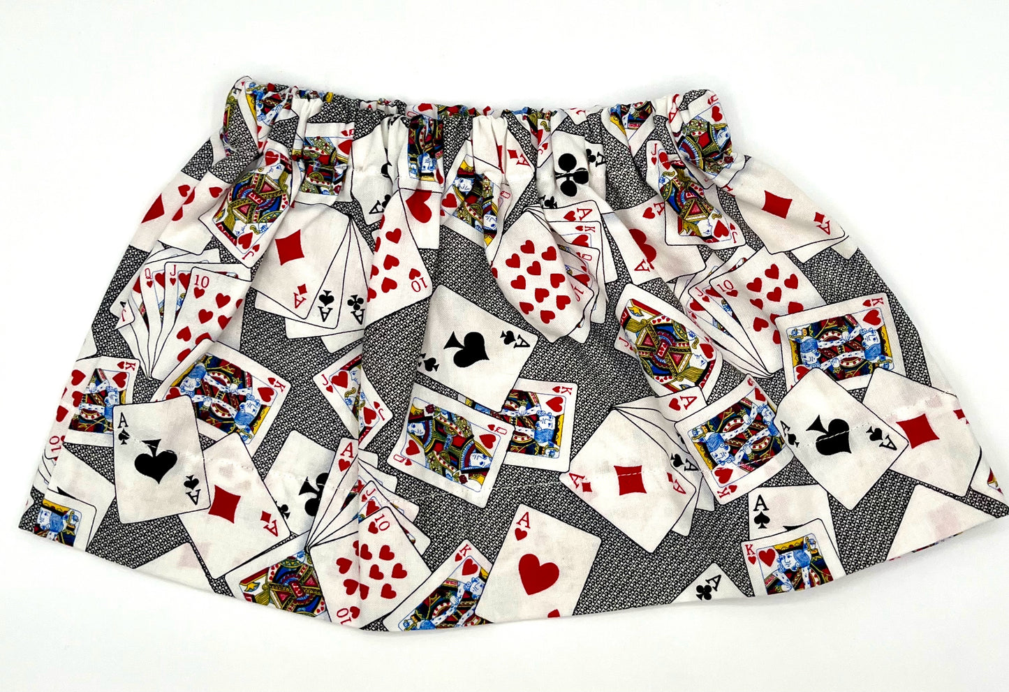 1 Y Skirt - Playing Cards Vintage Print