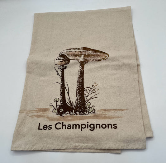 Les Champignons Tea Towel