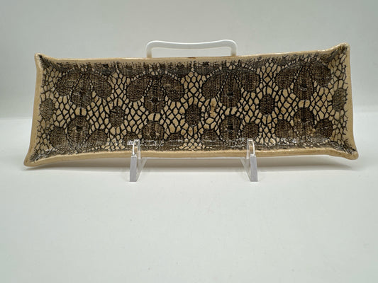 Rectangular Lace Dish in Natural