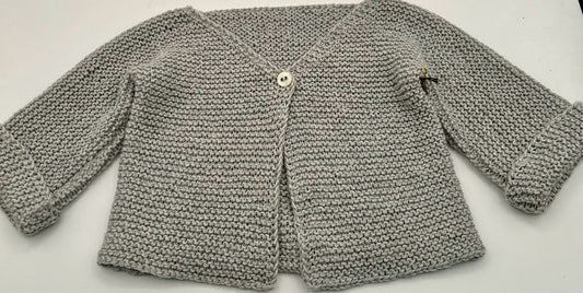 6 M Sweater - Cotton Bamboo Blend Blue Grey