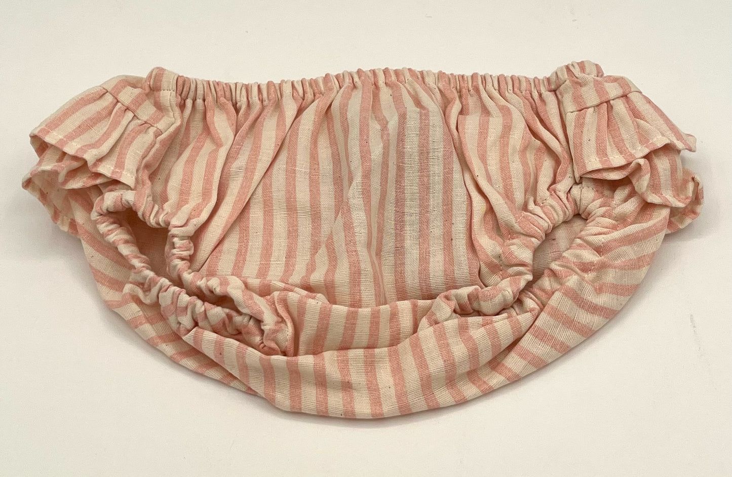 Small - Nappy Cover Pink & White Stripe