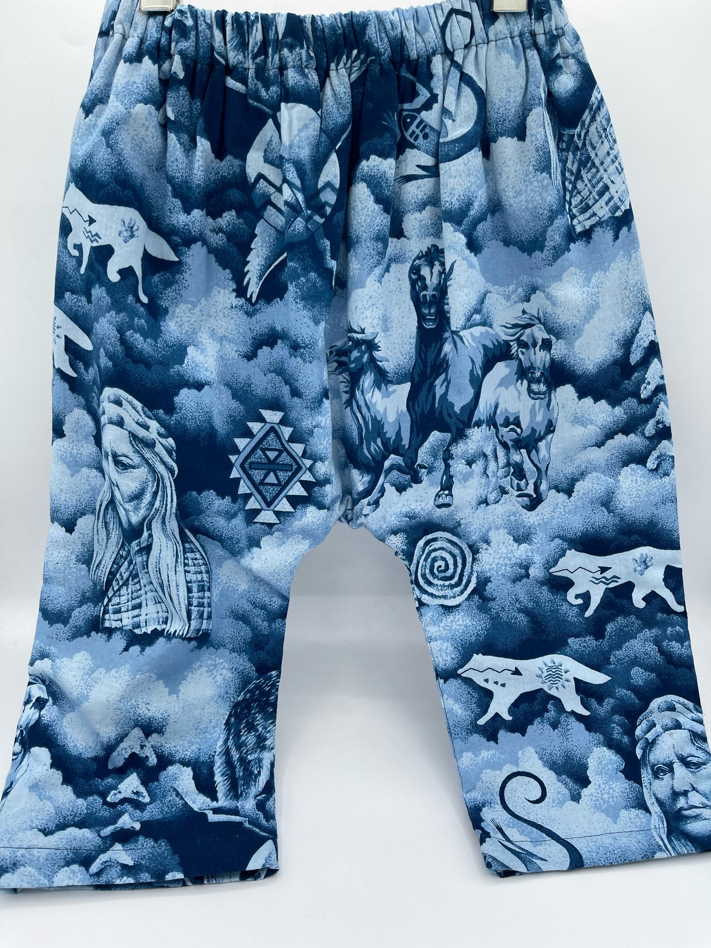 3 T Pants Lined - w/Native American Horse Motif