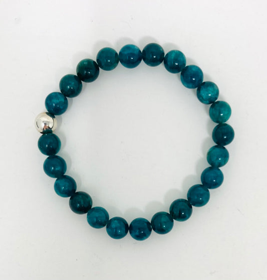 Blue Green Apatite Bracelet