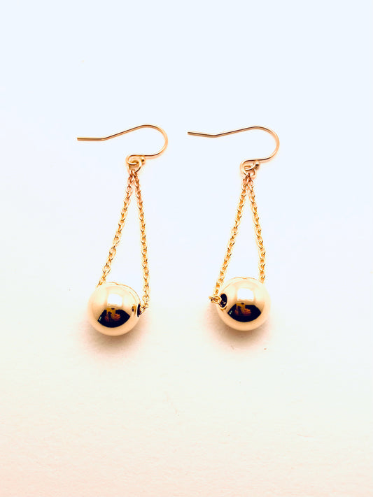 10 mm Ball Drop Earrings